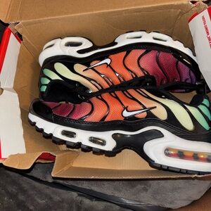 Nike Orange Green Sneakers Air Max Plus